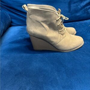 Nautica Tan Wedge Ankle Boots